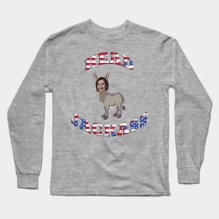 Funny Pelosi Head Jackass Long Sleeve T-Shirt